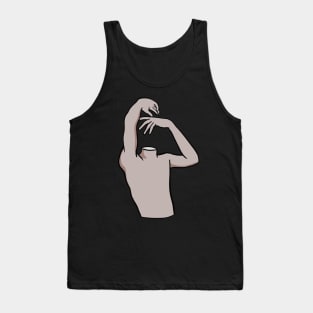 Artsy Body Anatomy Statue Tank Top